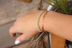 Gold Chain Layering Bracelet