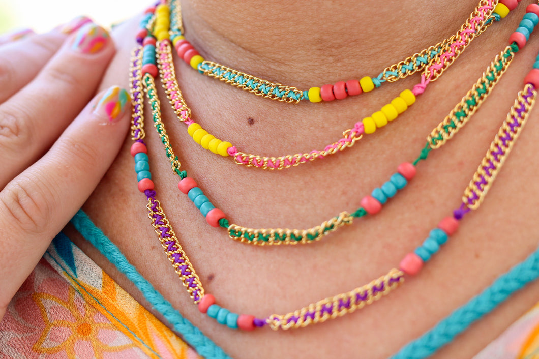 Rainbow Stacker Necklace
