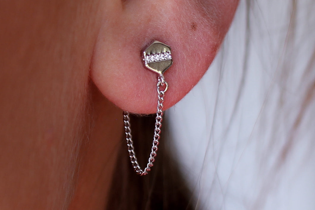 Dainty Silver Loop Earrings