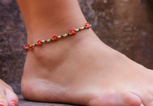 Load image into Gallery viewer, Wild Flowers Beaded Anklet
