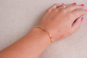 Gold Chain Link Layering Chain Bracelet