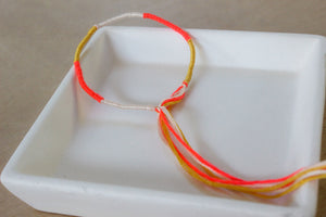 Electric Daisy Hand Tied Bracelet