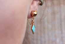 Cargar imagen en el visor de la galería, Moon City Turquoise Earrings
