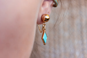 Moon City Turquoise Earrings
