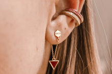 Load image into Gallery viewer, Crimson Loop Earrings
