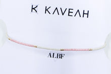 Load image into Gallery viewer, KAVEAH Pink and Cream Beaded Bracelet

