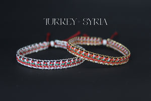 Turkey + Syria Support Bracelet