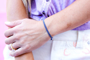 Navy Blue Stacker Bracelet