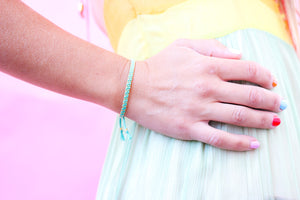 Teal Blue Stacker Bracelet