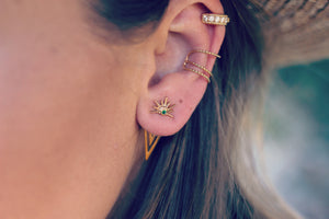 Harmony Emerald Ear Jackets | Earrings
